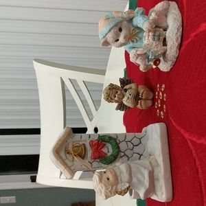 Vintage Christmas Bundle Calico Kittens Angels Chicken Lamb!